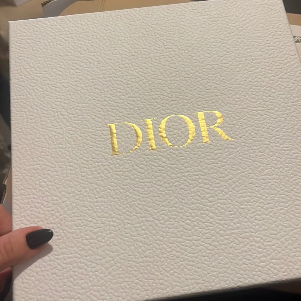 Christian Dior D-Floral Square Scarf